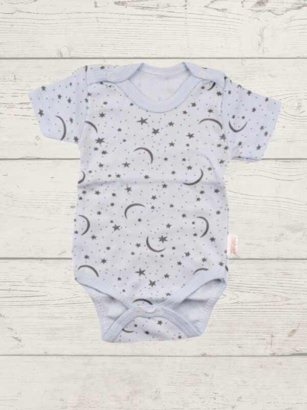 Κορμάκι Βρεφικό Moon And Stars Κοντομάνικο D1664