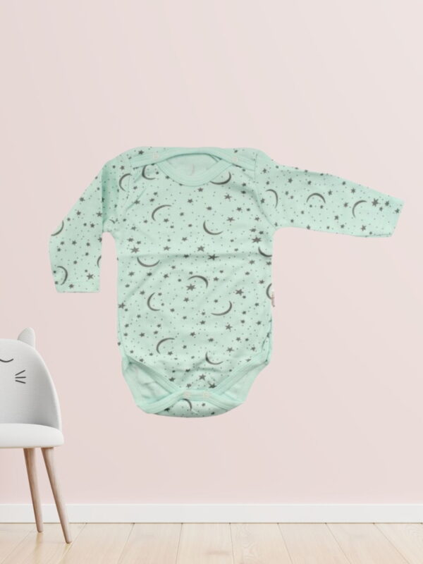 Κορμάκι Βρεφικό Moon And Stars Μακρύ Μανίκι W1661