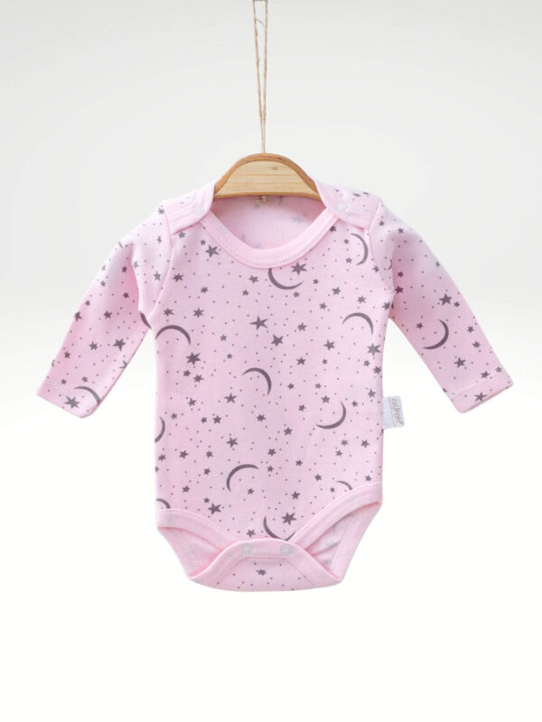 Κορμάκι Βρεφικό Moon And Stars Μακρύ Μανίκι C1662