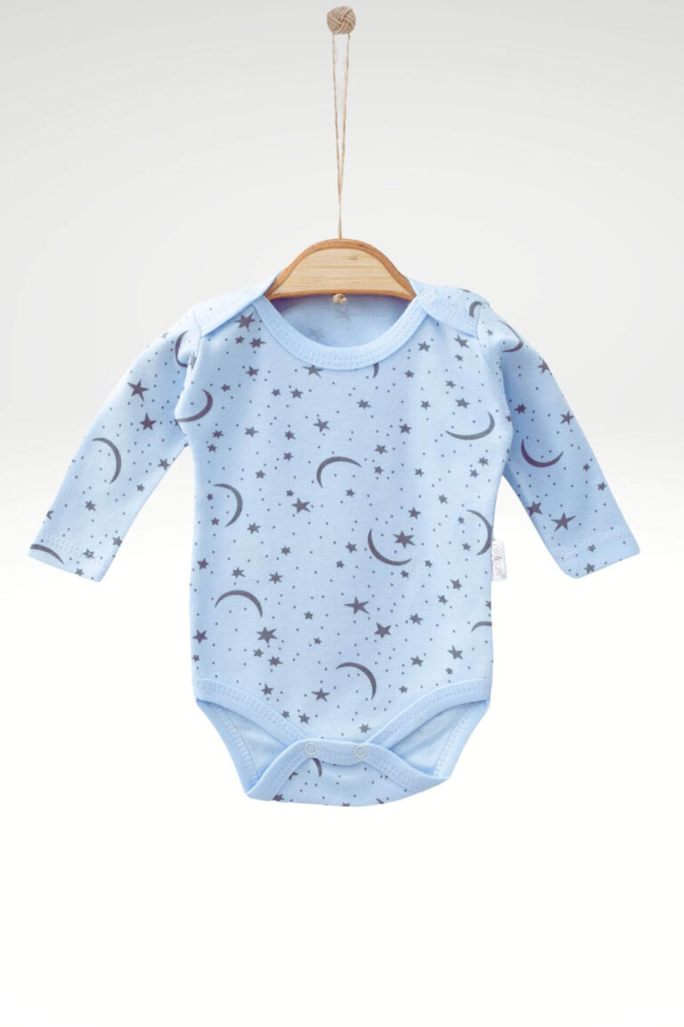 Κορμάκι Βρεφικό Moon And Stars Μακρύ Μανίκι R1662