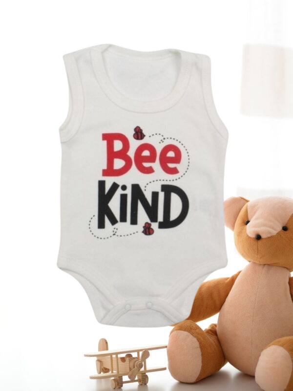 Κορμάκι Βρεφικό Αμάνικο Bee Kind D9014