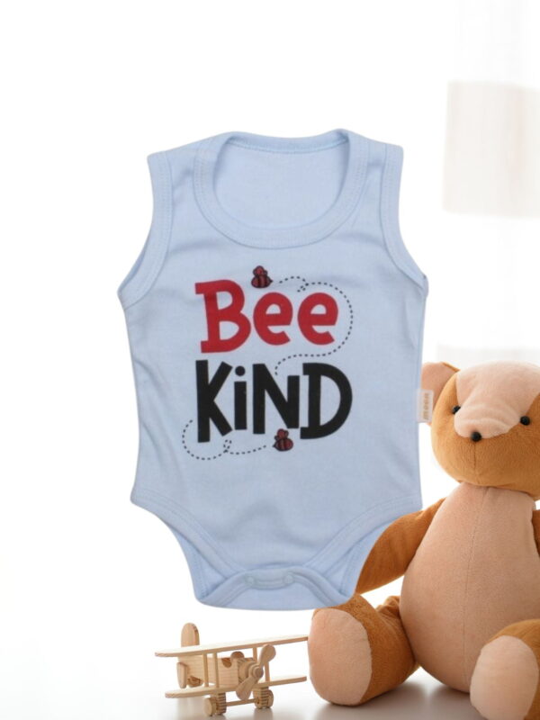 Κορμάκι Βρεφικό Αμάνικο Bee Kind W9014