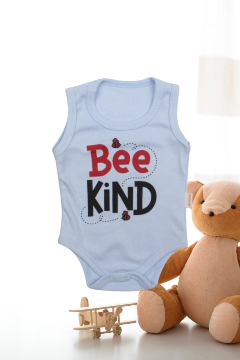 Κορμάκι Βρεφικό Αμάνικο Bee Kind W9014