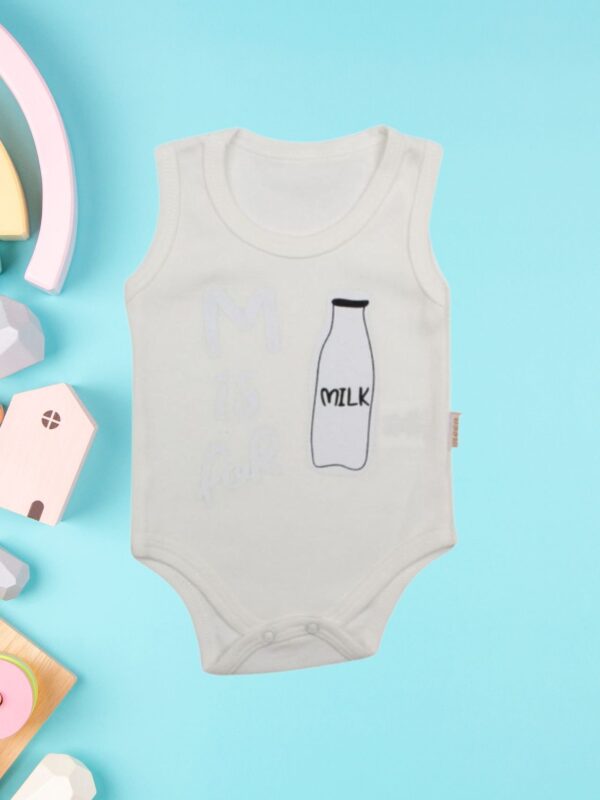 Κορμάκι Βρεφικό Αμάνικο M Is For Milk R9009