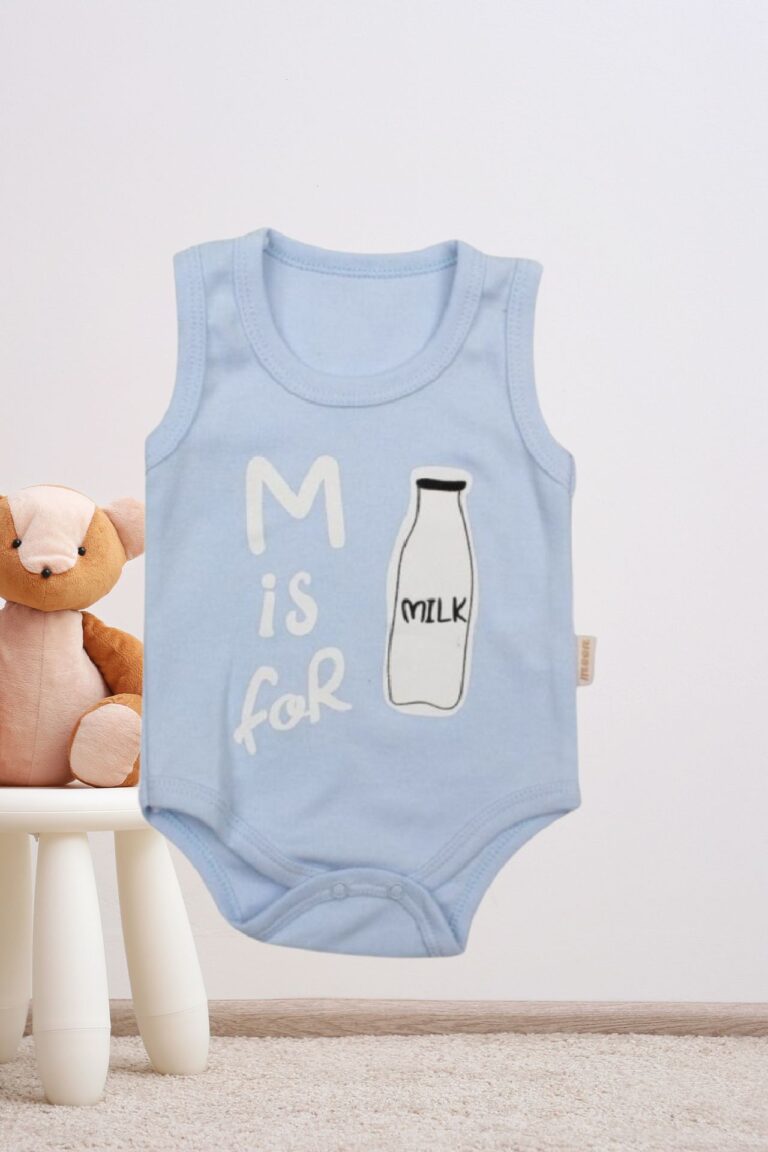 Κορμάκι Βρεφικό Αμάνικο M Is For Milk W9009
