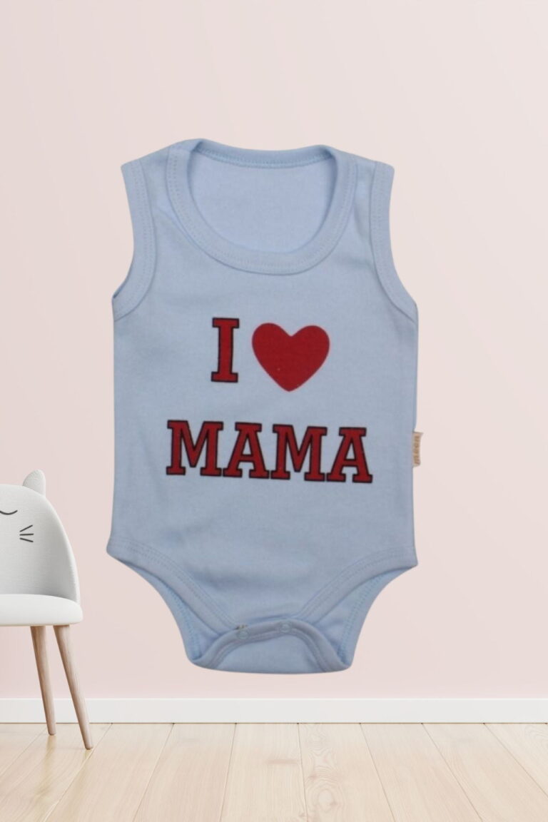 Κορμάκι Βρεφικό Αμάνικο Mama W9021