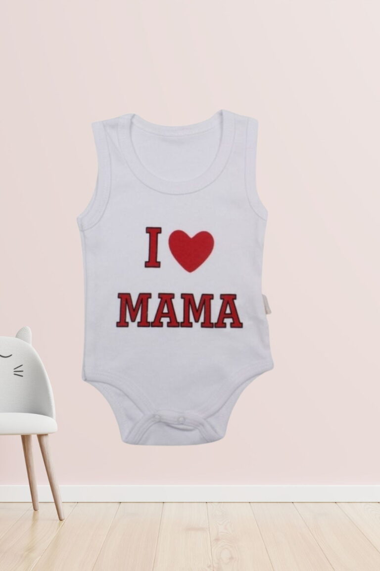 Κορμάκι Βρεφικό Αμάνικο Mama R9021