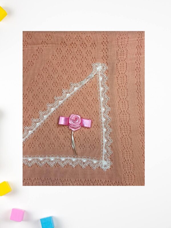 Κουβέρτα Αγκαλιάς & Λίκνου Πλεκτή 90Χ80εκ. Q2301