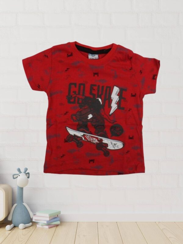 Παιδική Κοντομάνικη Μπλούζα Για Αγόρι 03-7836