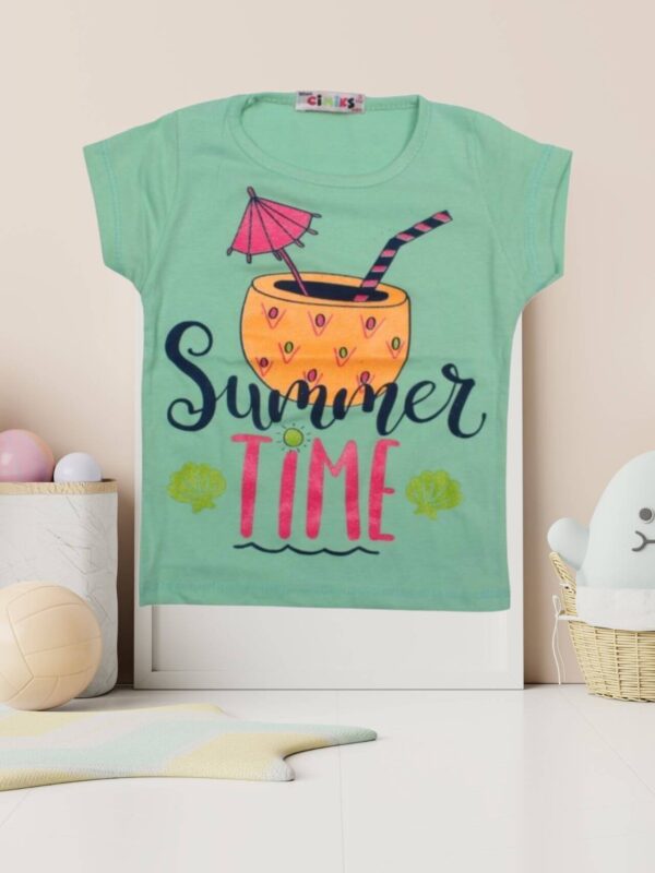 Παιδική Κοντομάνικη Μπλούζα Για Κορίτσια 01-1018