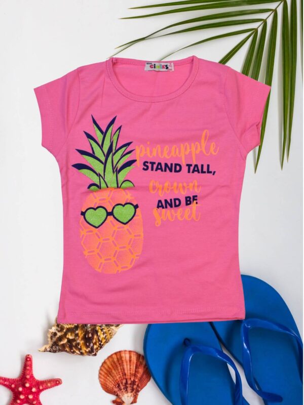 Παιδική Κοντομάνικη Μπλούζα Για Κορίτσια 02-2016