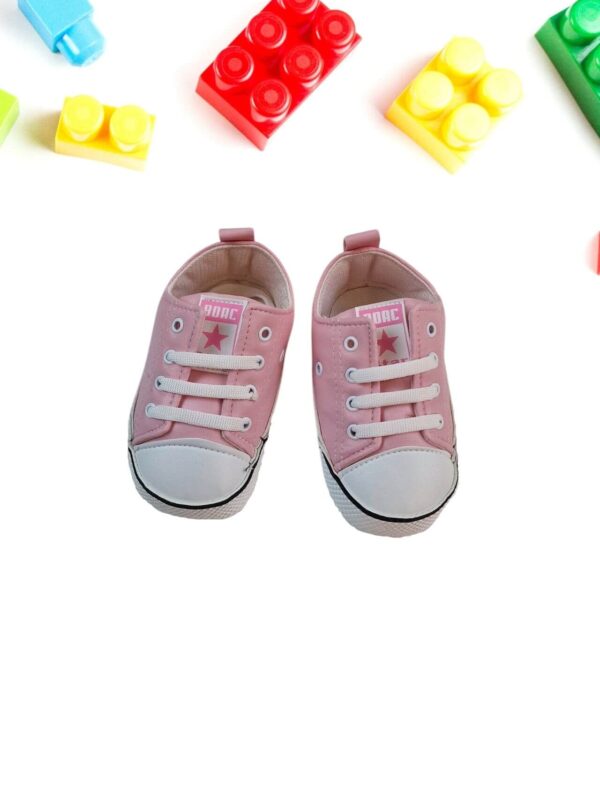 Παπούτσια Αγκαλιάς Δερματίνη Με Κορδόνια C0628