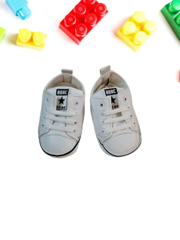 Παπούτσια Αγκαλιάς Δερματίνη Με Κορδόνια J0628