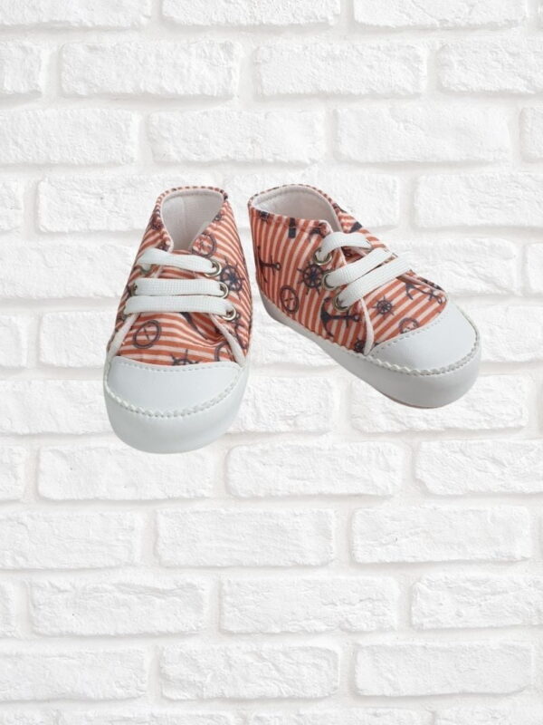 Παπούτσια Αγκαλιάς Ναυτάκι Με Κορδόνια R2679