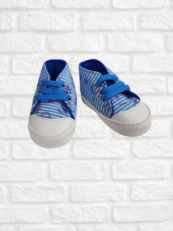 Παπούτσια Αγκαλιάς Ναυτάκι Με Κορδόνια W2679