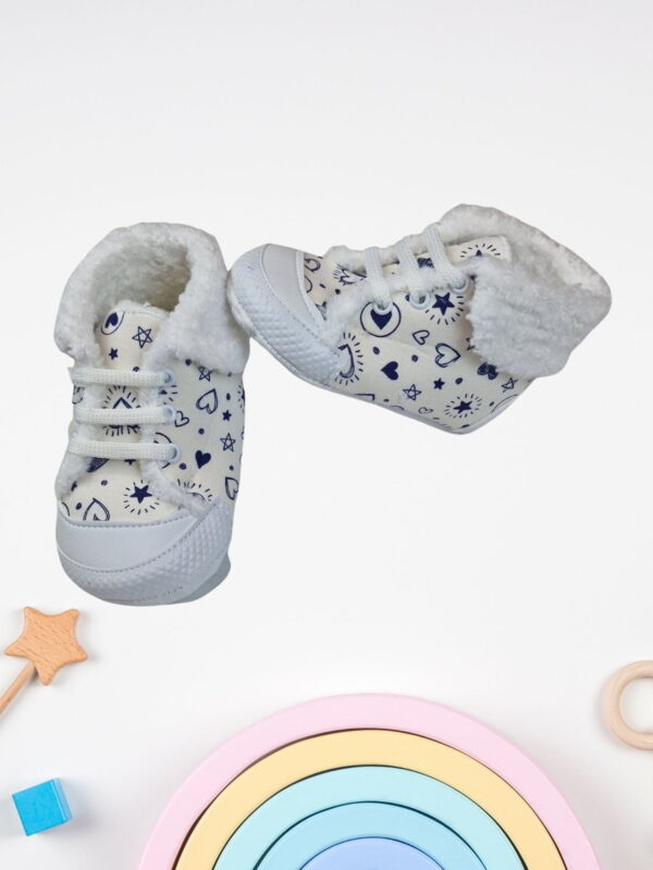 Παπούτσια Αγκαλιάς με Κορδόνια W3065