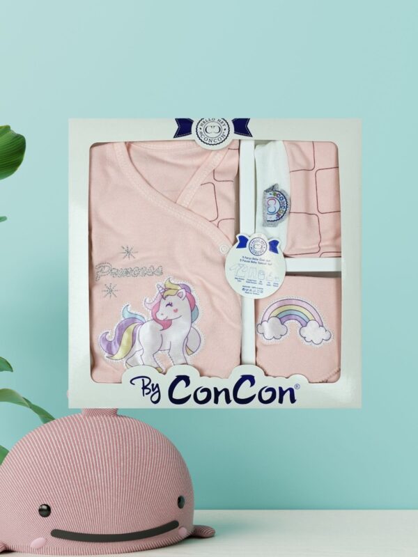 Σετ Δώρου Για Νεογέννητο Unicorn 5 τμχ. 02-5017