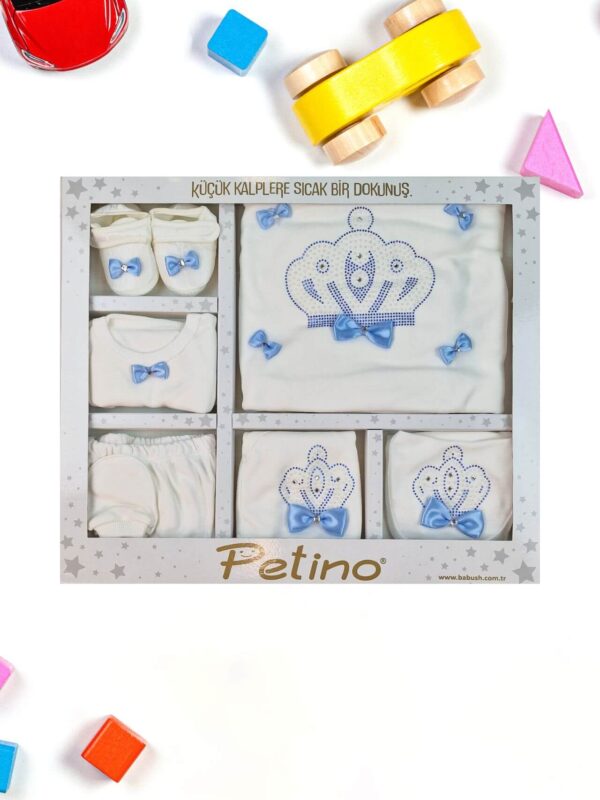 Σετ Δώρου Για Νεογέννητο Κορόνα 10 τμχ. F9043