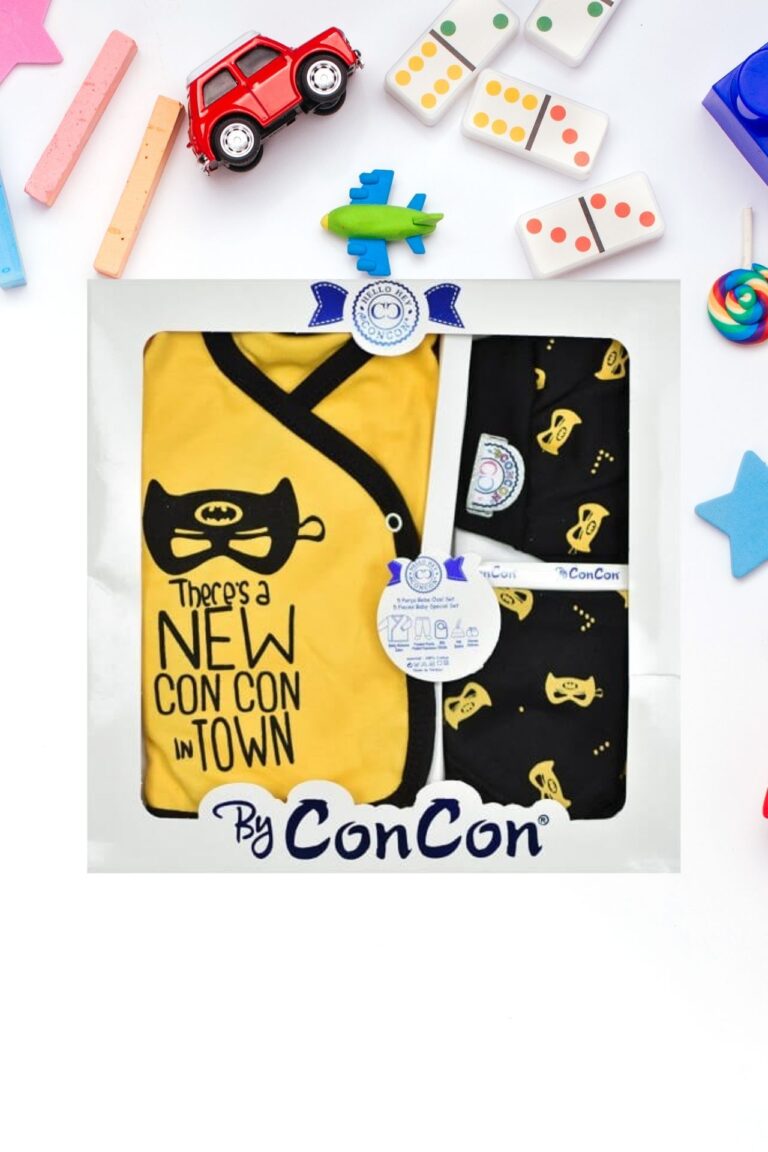 Σετ Δώρου για Νεογέννητο New Con Con In Town 5 τμχ. 0535