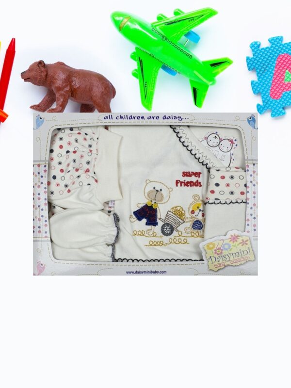 Σετ Δώρου για Νεογέννητο Super Friends 5 τμχ. W0011