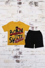 Σετ Παιδικό Μπλουζάκι Παντελονάκι Born to Skate R0622