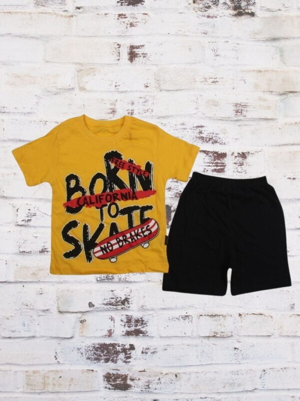 Σετ Παιδικό Μπλουζάκι Παντελονάκι Born to Skate R0622