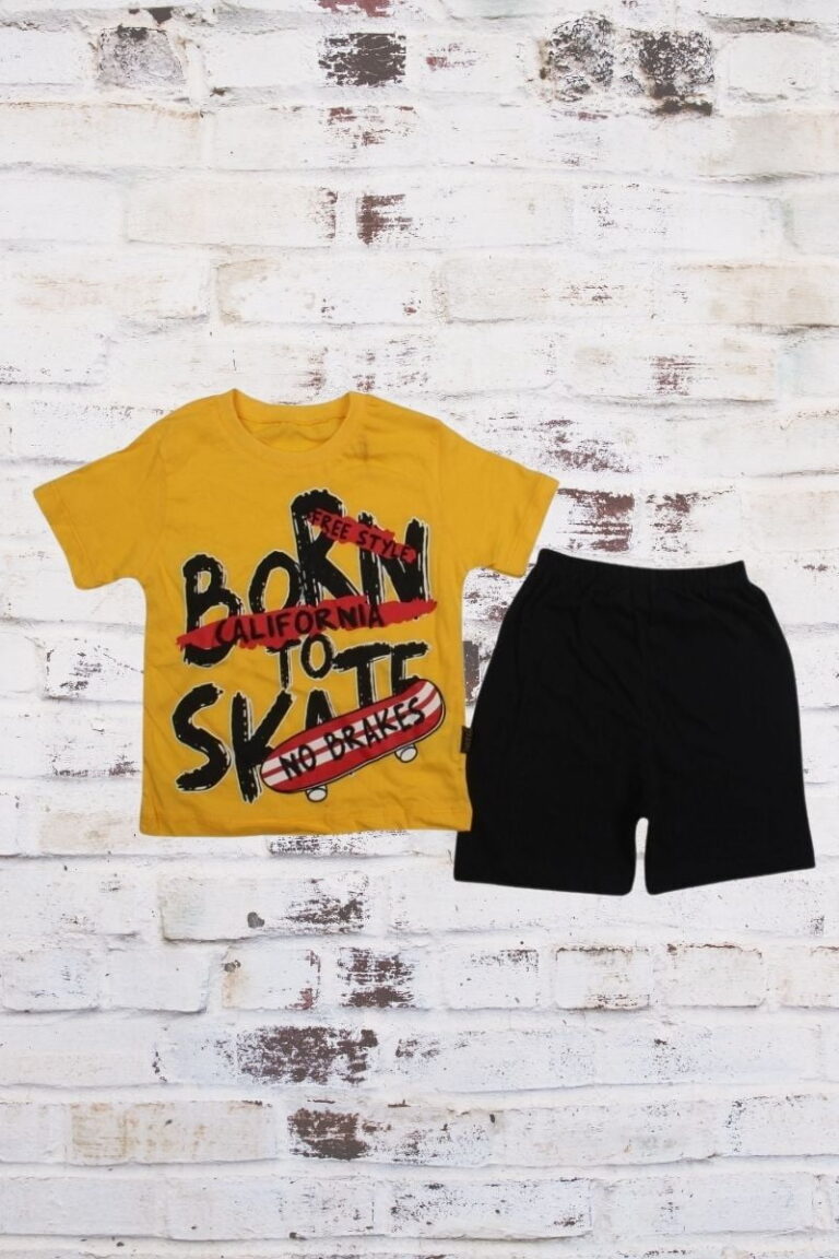 Σετ Παιδικό Μπλουζάκι Παντελονάκι Born to Skate R0622