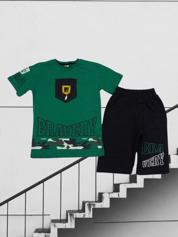 Σετ Παιδικό Μπλουζάκι Παντελονάκι Bravery G7112