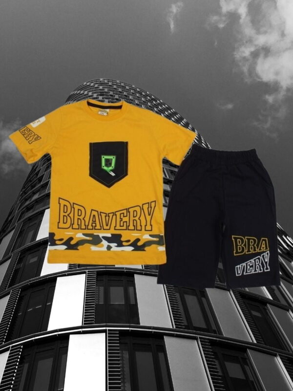 Σετ Παιδικό Μπλουζάκι Παντελονάκι Bravery W7113