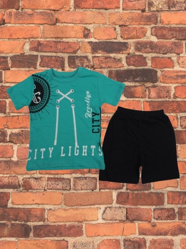 Σετ Παιδικό Μπλουζάκι Παντελονάκι City Lights G0611