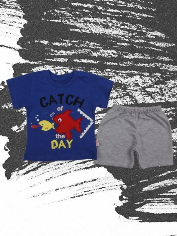 Σετ Παιδικό Μπλουζάκι Παντελονάκι Fish D2102