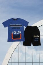 Σετ Παιδικό Μπλουζάκι Παντελονάκι Follow D7158