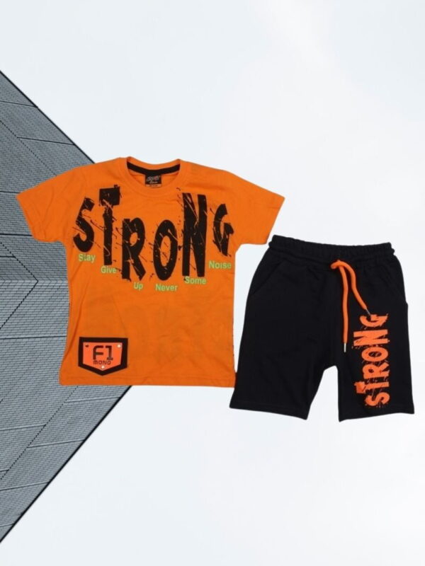 Σετ Παιδικό Μπλουζάκι Παντελονάκι Strong F10106