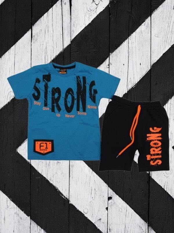 Σετ Παιδικό Μπλουζάκι Παντελονάκι Strong W20106