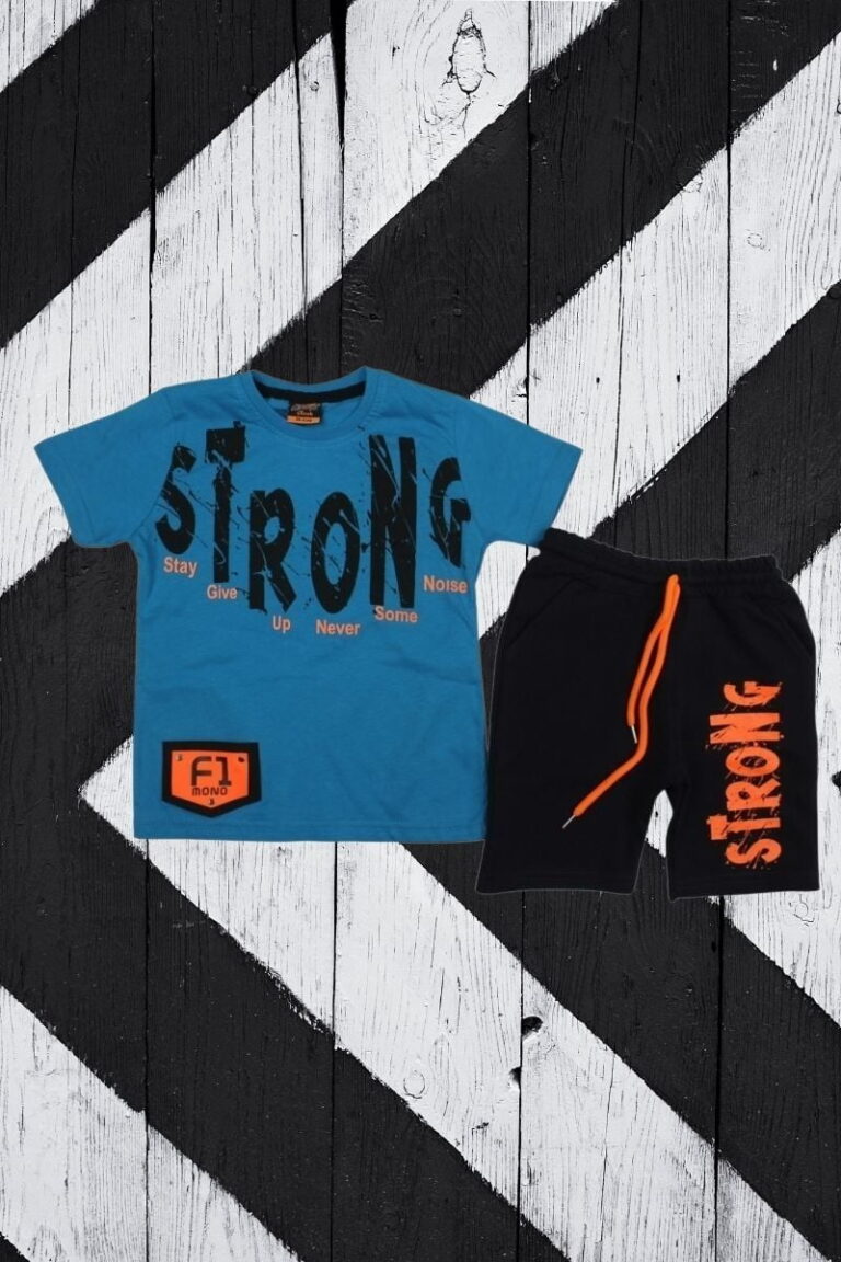 Σετ Παιδικό Μπλουζάκι Παντελονάκι Strong W20106