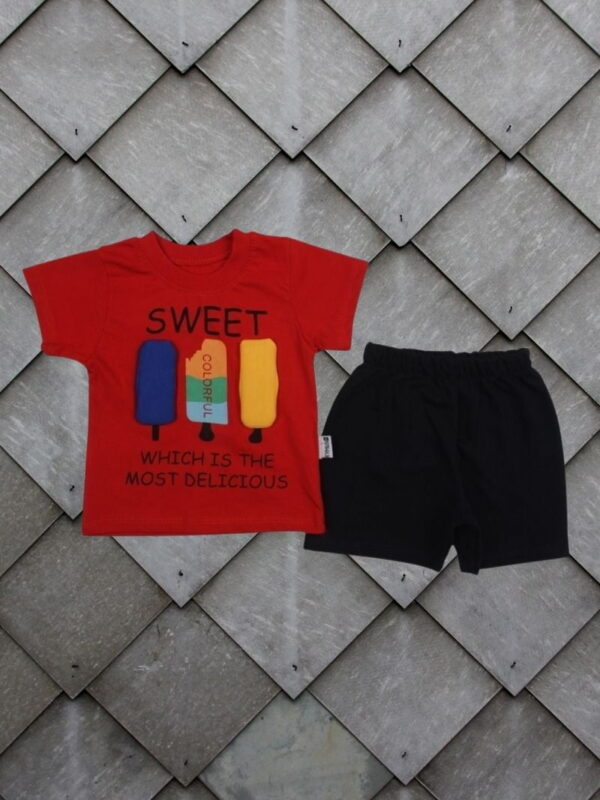 Σετ Παιδικό Μπλουζάκι Παντελονάκι Sweet And Colorful R2107