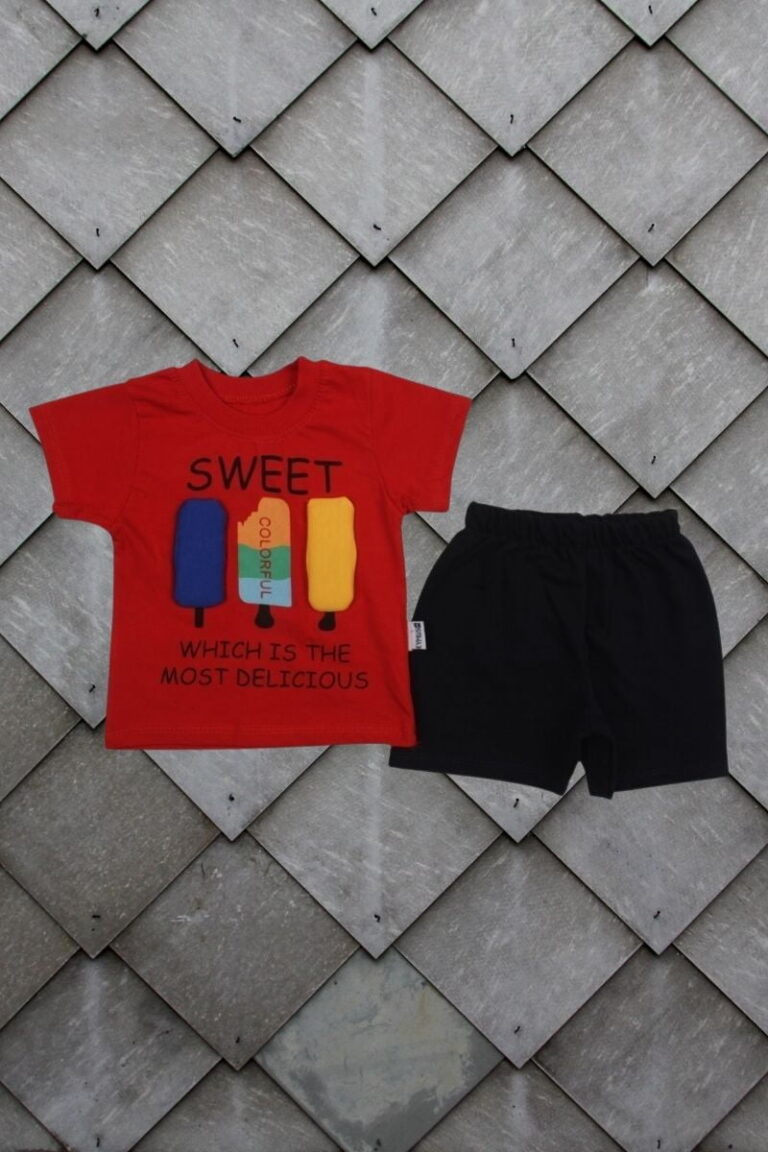 Σετ Παιδικό Μπλουζάκι Παντελονάκι Sweet And Colorful R2107