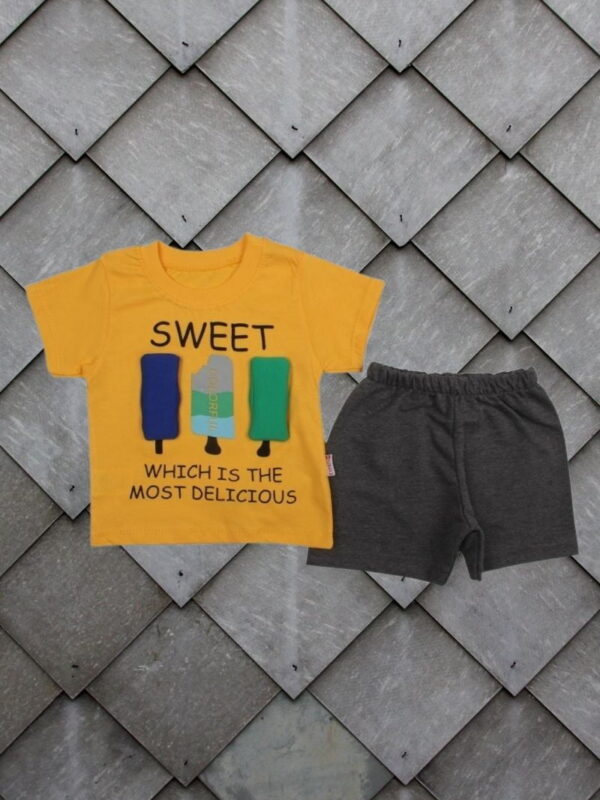 Σετ Παιδικό Μπλουζάκι Παντελονάκι Sweet And Colorful W2107