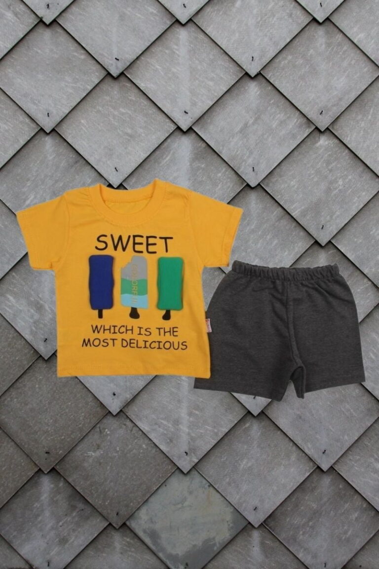 Σετ Παιδικό Μπλουζάκι Παντελονάκι Sweet And Colorful W2107