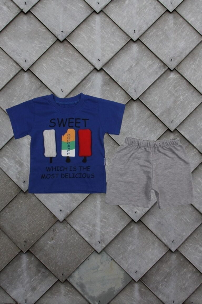 Σετ Παιδικό Μπλουζάκι Παντελονάκι Sweet And Colorful D2107