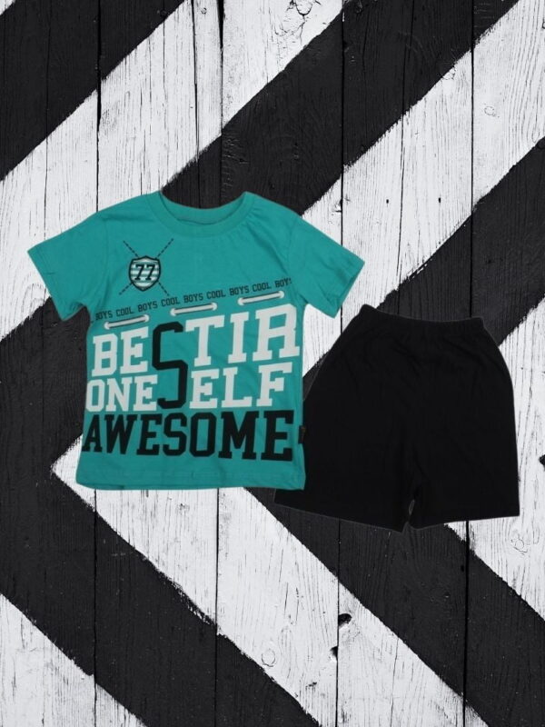 Σετ Παιδικό Μπλουζάκι Παντελονάκι Yas Awesome G0610