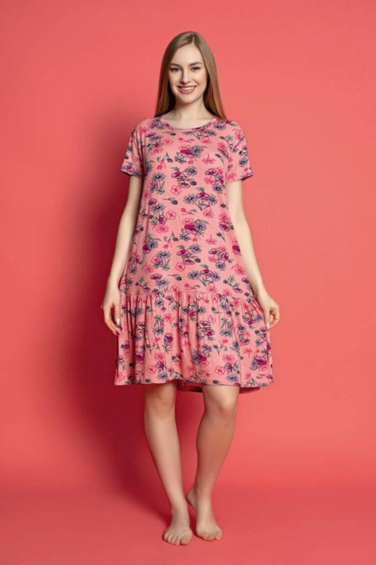 Φόρεμα Homewear Κοντό Μανίκι R5120
